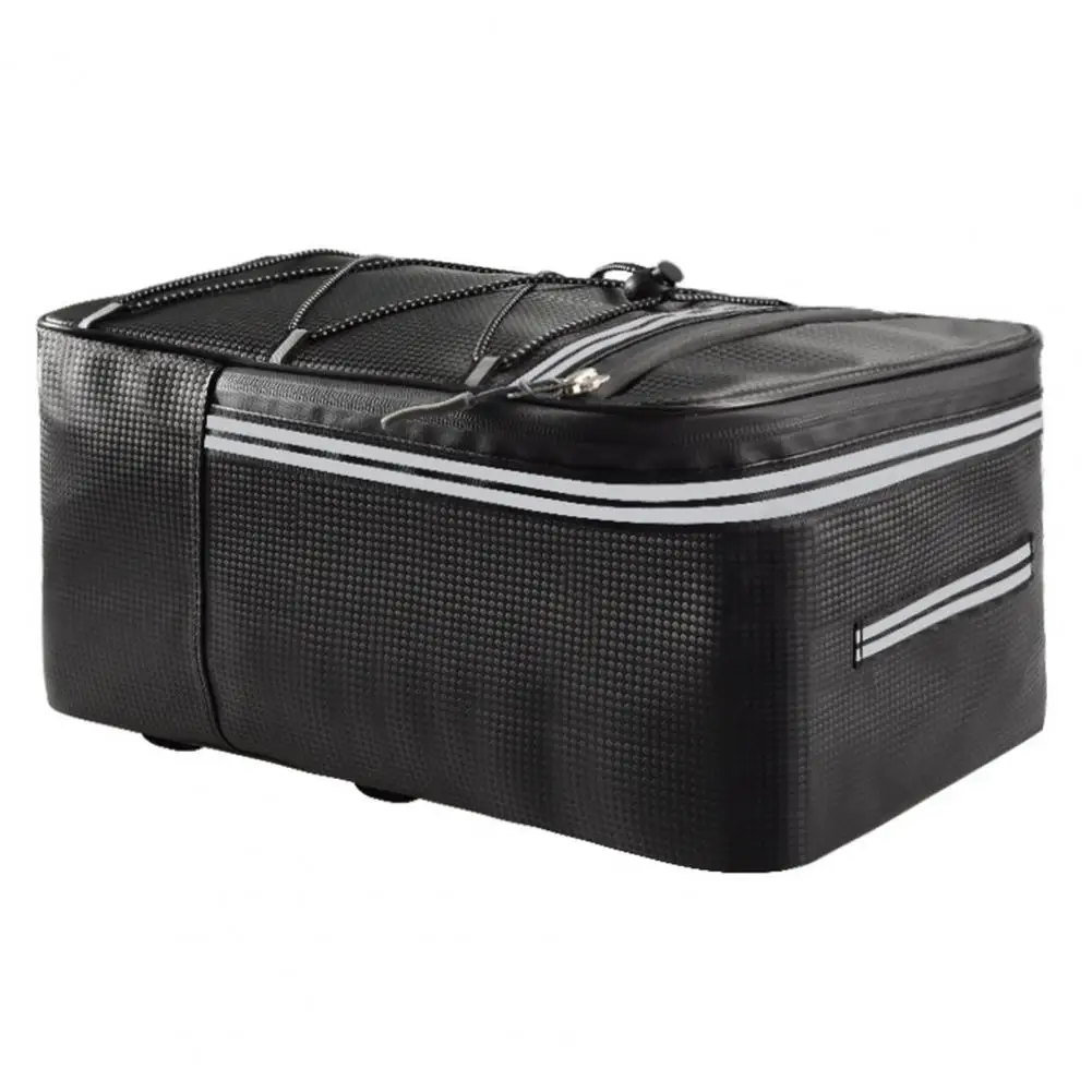 Sacoches Vélo Cuir PU 9L – Lot De 2 Sacs Latéraux Pour Siège Arrière – Neuf