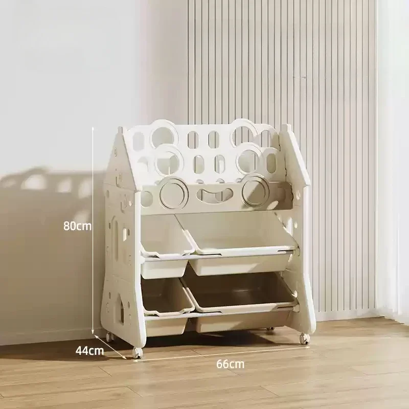 Living Room Open Bookcase Floor Type Trapezoid Kids Children Shelf Display Rack Multi-Layer Kitchen Mensola Organizer Furniture