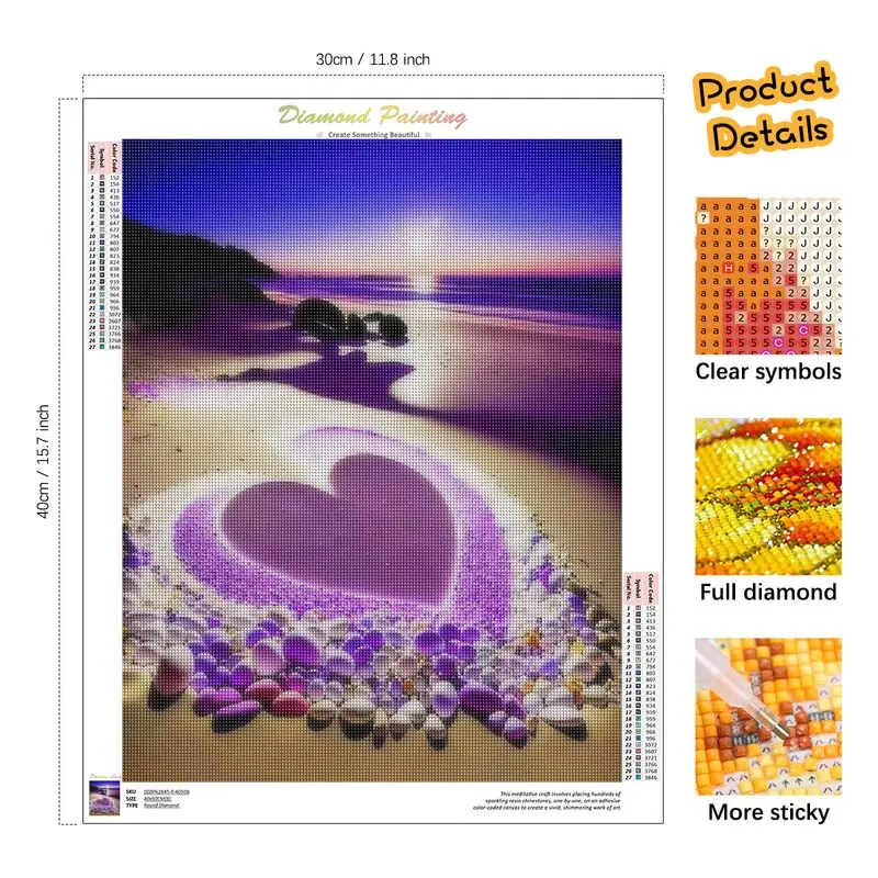 Full Square Round Diamond Painting Animal Rhinestone Kit Diamond Embroidery Seaside Landscape Mosaic Needlework Craft diamond painting