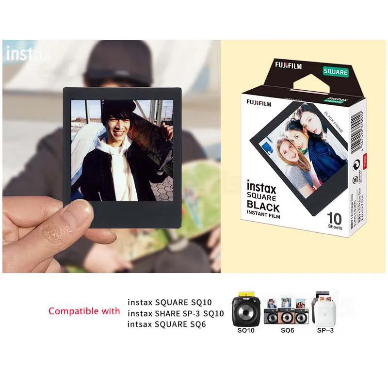 Instant Camera Film Fujifilm Instax SQUARE Film White/Rainbow/B&W Edge Photo Paper For Fujifilm Instax SQ1 SQ40 SQ20 Instant Camera And Share SP-3