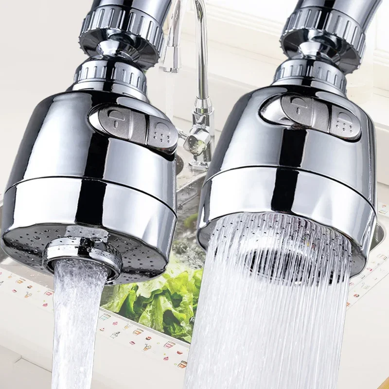 Kitchen Faucet Adapter 2/3 Modes Universal 360 Rotation Faucet Filter Extenders Kitchen Gadgets Spray Water Saving Tap Nozzle