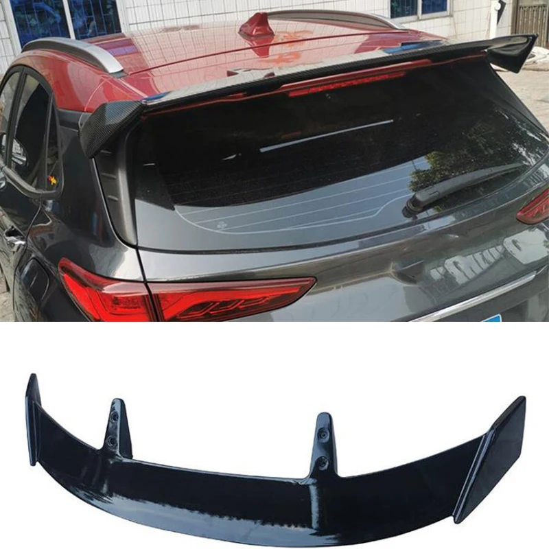 

Универсальный Спойлер на крышу хэтчбека, крыло Hyundai IX25 IX35 Tucson, аксессуары для заднего стекла автомобиля, хвостовой плавник, стиль MT, АБС-пластик