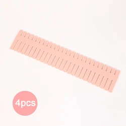 Adjustable Drawer Divider Set - Durable Storage Organizer for Makeup, Socks, and Underwear (Pink 4 pieces)