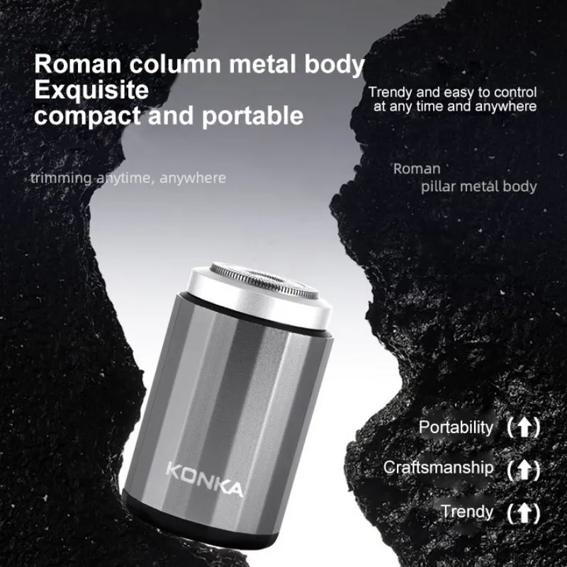2026 NOUVEAU Rasoir électrique portable mini rechargeable Type-C, étanche, puissant, haute vitesse, longue autonomie, adapté aux surfaces humides et_voghion.com