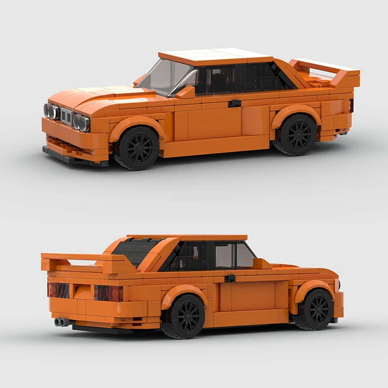 Moc City Car Vehicle Speed Champion Racer ae86 M3 M8 Building Blocks Brick R34 RX-7 Racing Super Technique Creative Garage Toys 2