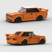 Moc City Car Vehicle Speed Champion Racer ae86 M3 M8 Building Blocks Brick R34 RX-7 Racing Super Technique Creative Garage Toys 2