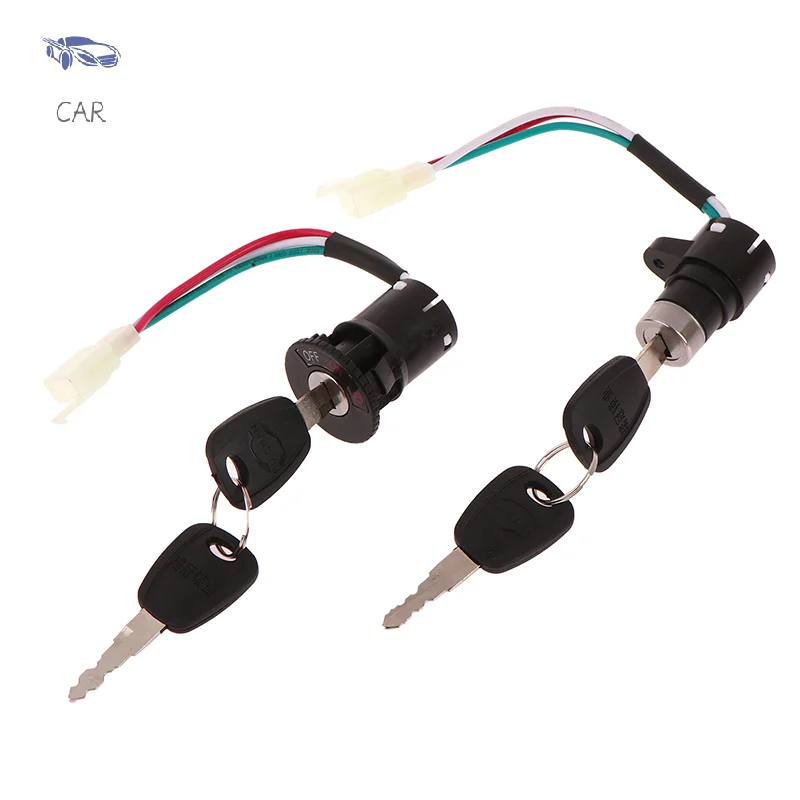 

1Set Universal Motorcycle E-bike Ignition Switch Key With Wire For Motorcycle Electric Bike Scooter Accessories