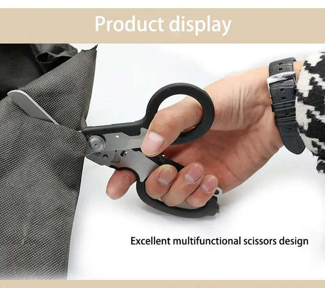 Wholesale Raptor Tactical Folding Scissors Multifunctional First Aid And  Outdoor Survival Tool From Bunnings, $7.97