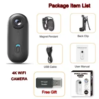 4K UHD Mini Vlog Camera Wireless WiFi Sports Action Camera Small Pocket Body Camcorder Photography Videography Portable Camera 6