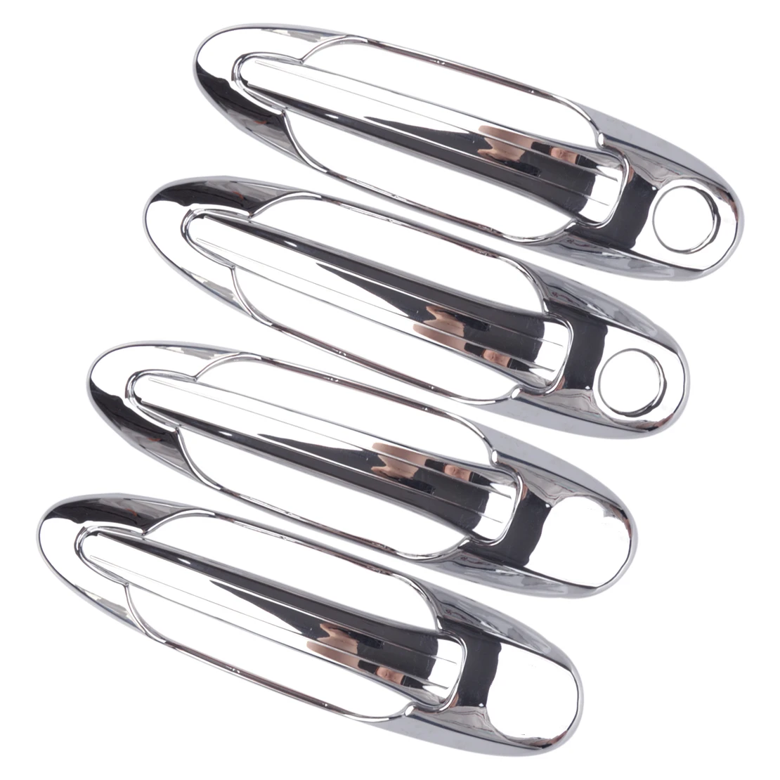 

Car Exterior Door Handle Bowl Covers Trims Silver ABS Fit For Toyota Land Cruiser 100 LC100 Lexus LX470 1998-2005 2006 2007