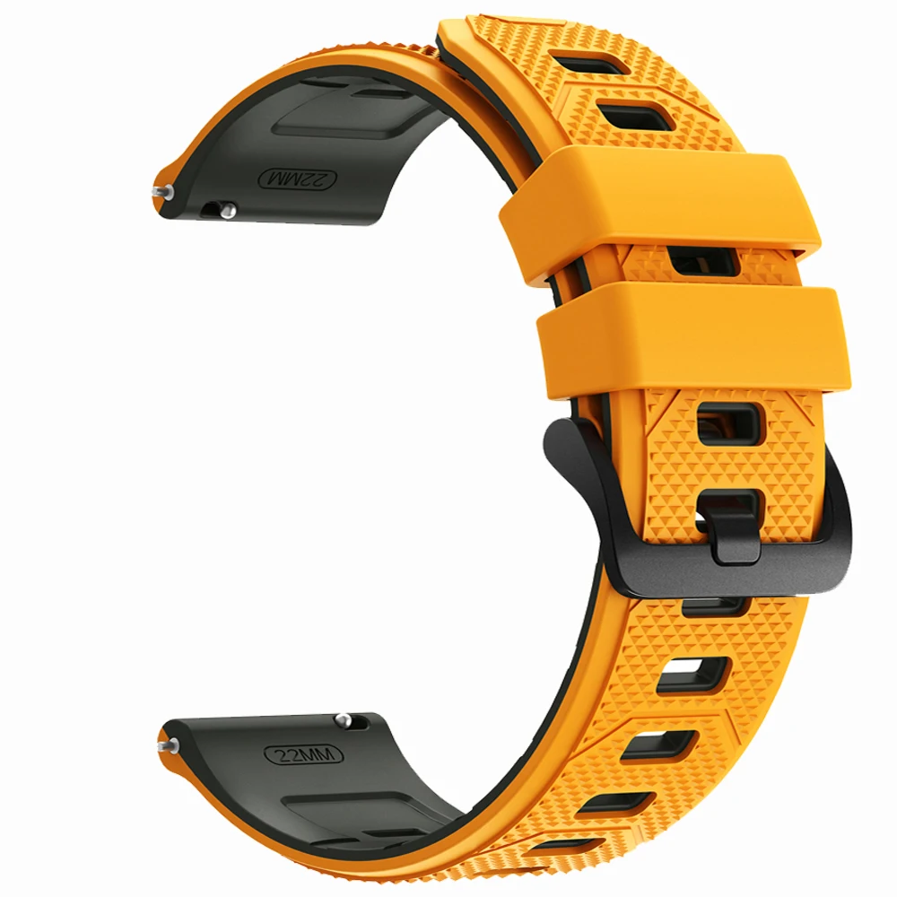 Enhanced Silicone Sports Strap, 22mm
