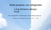Réfrigérateur de voiture multifonction de grande capacité, congélateur de voyage pour camping-car, refroidissement d'été, coffre de 35l 5