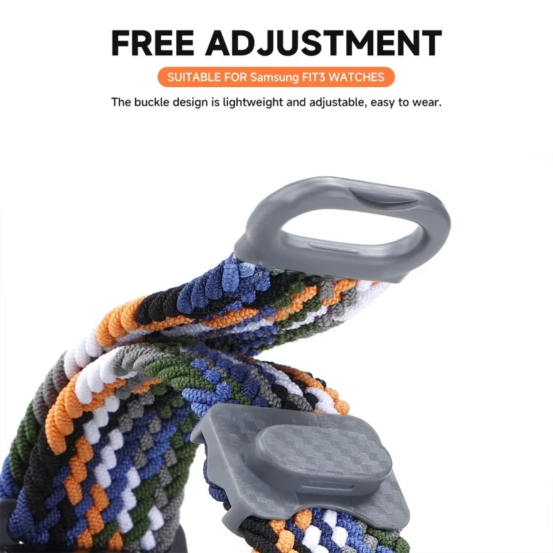 Braided Nylon Adjustable Smartwatch Wristband Bracelet - Universal Fit, Enhanced Comfort and Durability
