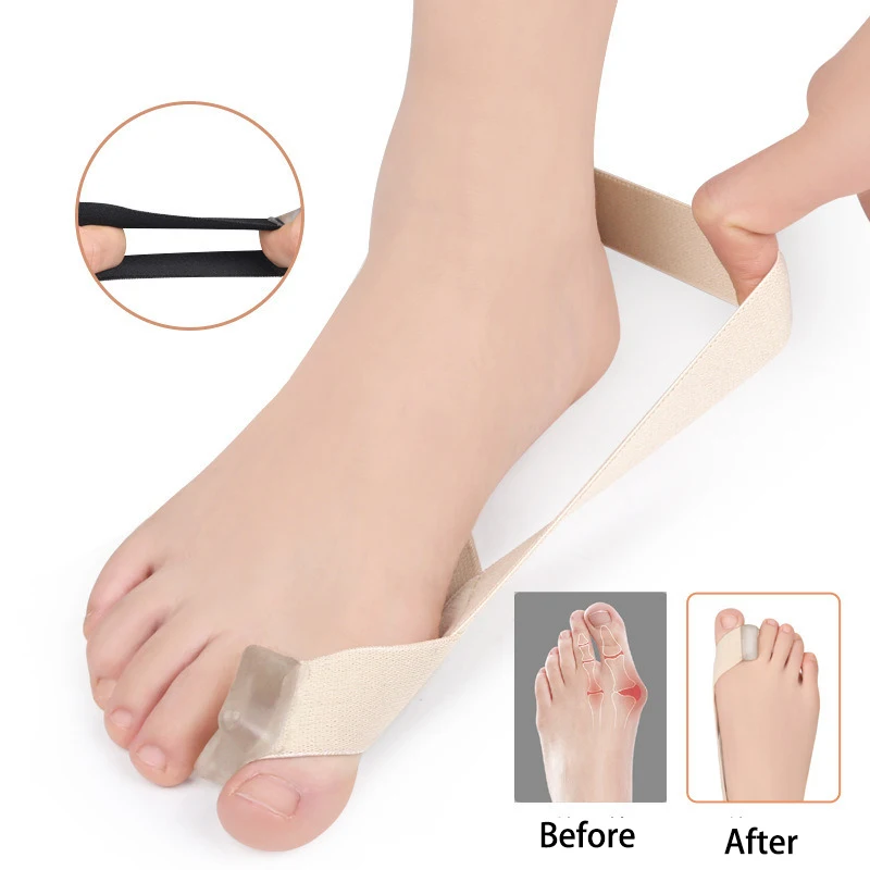 Toe Separator Silicone Toe Straighteners Corrector Overlapping Valgus Braces Orthotic Device Foot Protector Correct Foot Care