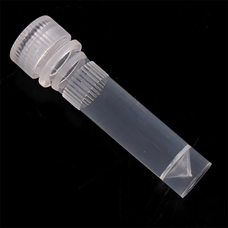 100PCS Cell Cryotube 0.5/1.5//2ml Cryotube Sample Tube Unscaled Bottle Sample Bottle Screw Top Flat Bottom