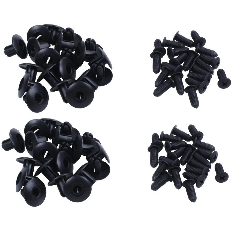 40 Stück 8mm x 20mm Autos chnalle schwarze Dichtung clips