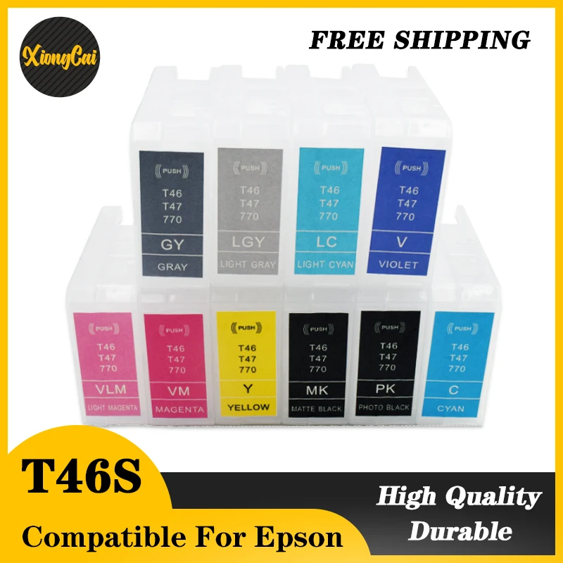 Europa T46S T46Y T47A Cartuccia Di Inchiostro Ricaricabile Senza Chip O Ripristino Del Chip Per Stampanti Epson Surecolor Sc-P700 Sc-P900 P700 P900