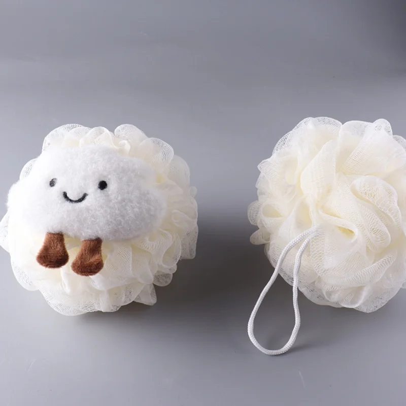 Cloud Cartoon Soft Bath Scrub Bath Ball Body Clean Bath Puff Bathroom Flower Scrubbing Bubble Shower Mesh Sponge Brush 2