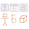 1Set Matchstick Puzzle Games Montessori Match Stick Educational Toy Math Toys IQ Brain Teaser Puzzles Early Educational Toys 5