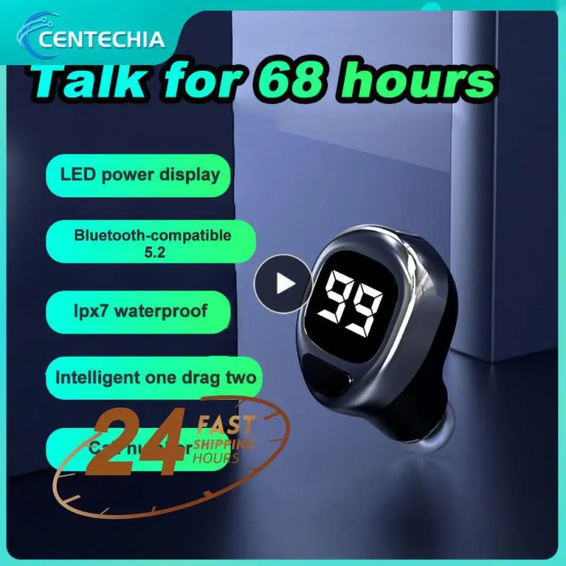 

Эргономичные наушники-вкладыши, одиночные портативные наушники с микрофоном и шумоподавлением, водонепроницаемые офисные аксессуары, наушники с Hi-Fi звуком, 120 мАч