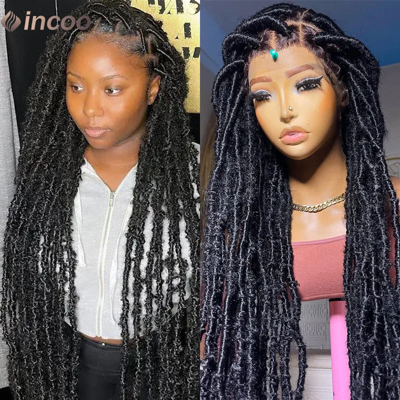 Faux Locs Long Locs Frontal Wig Over Dreads 40