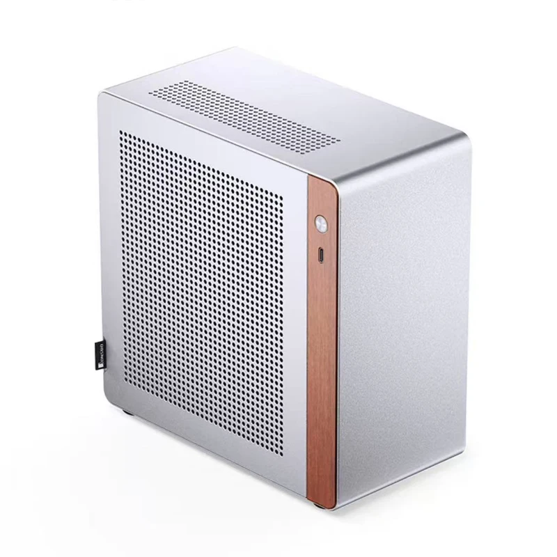 JONSBO N10/NV10 ITX desktop mini chassis all aluminum shell 1U FLEX power cover tool free disassembly can stand or lie down
