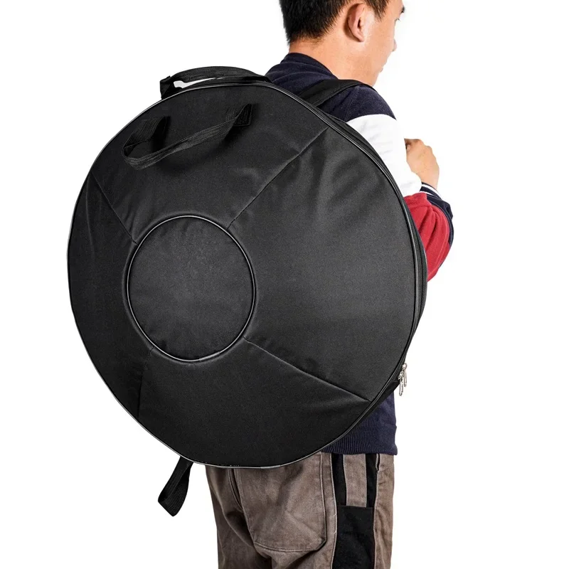 Thicken Steel Hand Hammered Handpan Tongue Drum Printed Sound Yoga Meditation Percussion Instrument D Minor 9/10 Notes