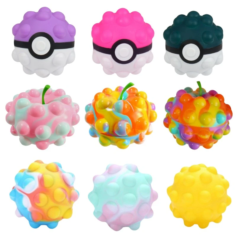 Pop Fidget Reliver Stress Toys Rainbow 3D Pinch Ball Push Bubble Antistress Its Toys Simple Dimple Toy Autism for Adult Children mochi's fidget toys