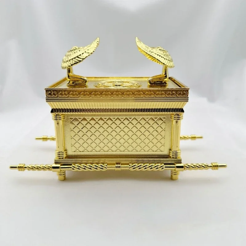 Israeli Cabinet Ornament Ark of the Covenant Replicas Model Statue for Home Decors Enthusiasts and Israel Culture Lover