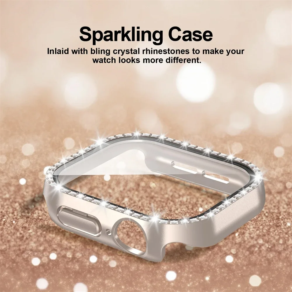 Luxury Bling Bumper Protector with Diamond Glass Cover