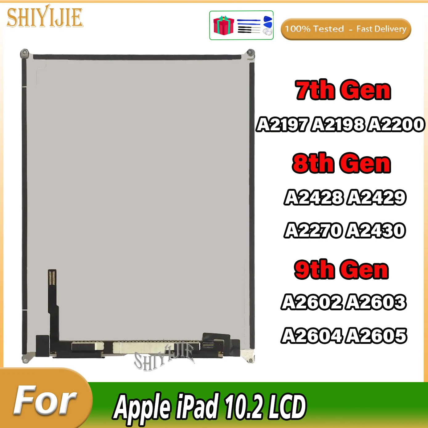 

Оригинальный ЖК-экран для iPad 7 / 8 10,2 2019 7-го поколения A2197 A2198 /8th 2020 A2270 дисплей стеклянная панель заменяемый внутренний экран