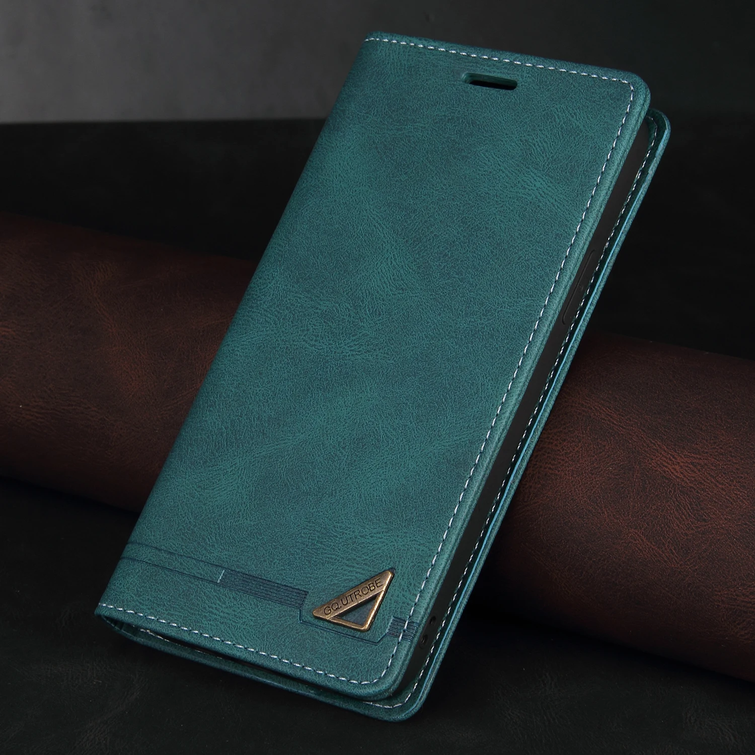 thumbnail image 1 of Luxury RFID Blocking Protect Leather Flip Case For iPhone 15 14 13 12 11 Pro XS Max XR X 8 7 6 Plus SE 2022 Wallet Phone Cover, 1 of 5