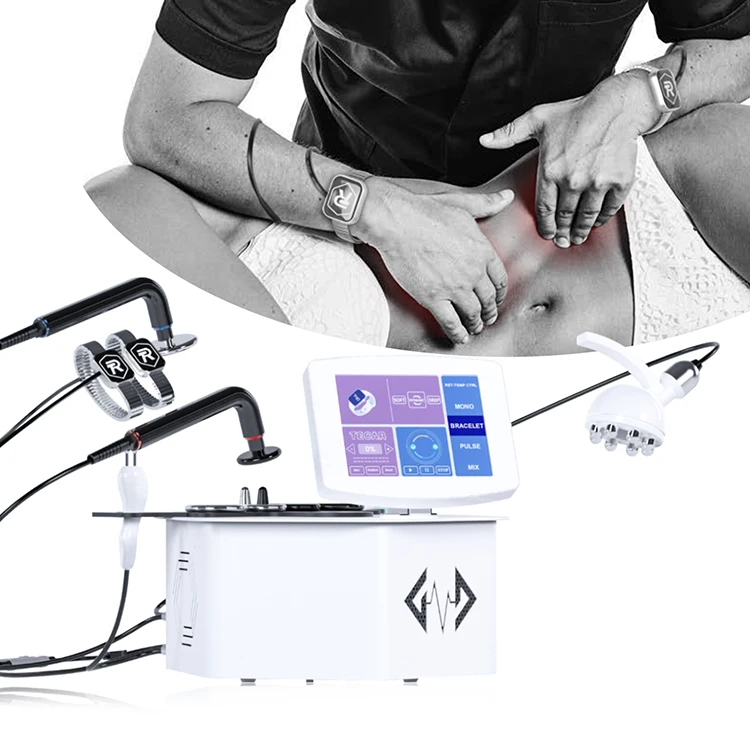 Macchina Tecar Portatile Attrezzature Per Terapia Fisica Tecar Indiba 448Khz Tecar Therapy Diatermia Capacitiva Con Matita Per Diatermia