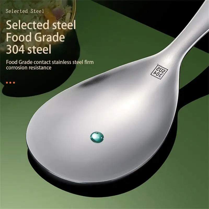 304 Stainless Steel Rice Scoop High-grade Versatile Use Anti-stick Easy To Clean Perfect Serving Thickened Sturdy cooking scoop