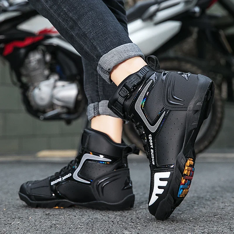 Waterproof Protection Wear-resistant Windproof Motorcycle Protective Boots Support Four Seasons Off-road Riders