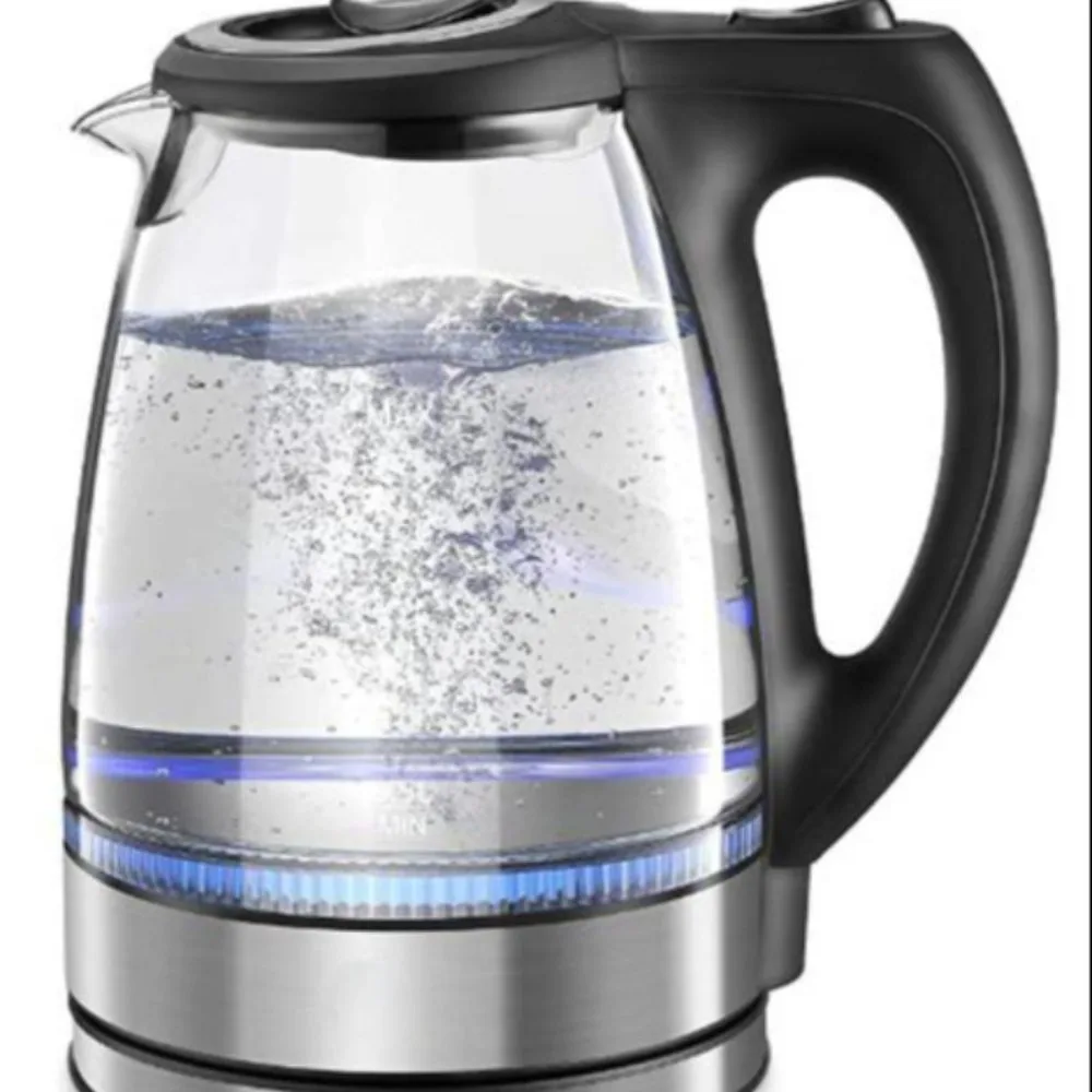 

1.7L Portable Electric Kettle for Summer, 1500W Electric Kettle With Handle, Quick-boiled Kettle with LED Blue Light