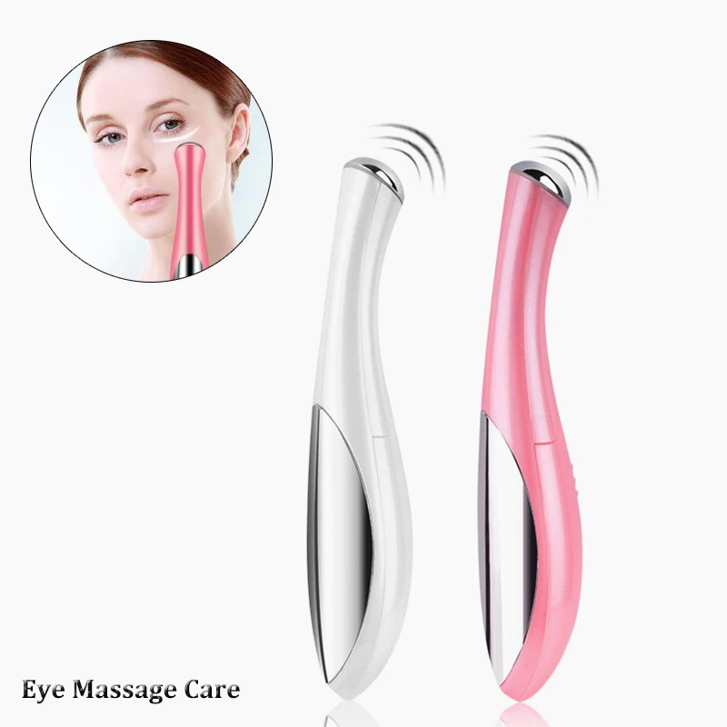 Eye Massage Pen Device Dark Circle Facials Vibration Thin Face Magic Stick Anti Bag Pouch Wrinkle 1pcs US BR Do Dropshipping images - 6