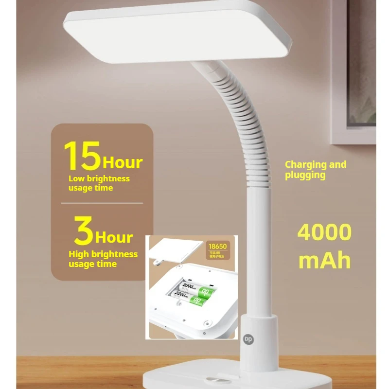 DP Table Lamp Led Desk Lamp Eye Protection Reading light USB rechargeable lamp light adjustable lighting angle bedroom lamps 3
