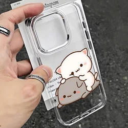Charming BuBu D - DuDu Couple Bears Transparent Silicone Phone Case - Pixel 10 Pro 5G (LYK - 33LYK2501u1)