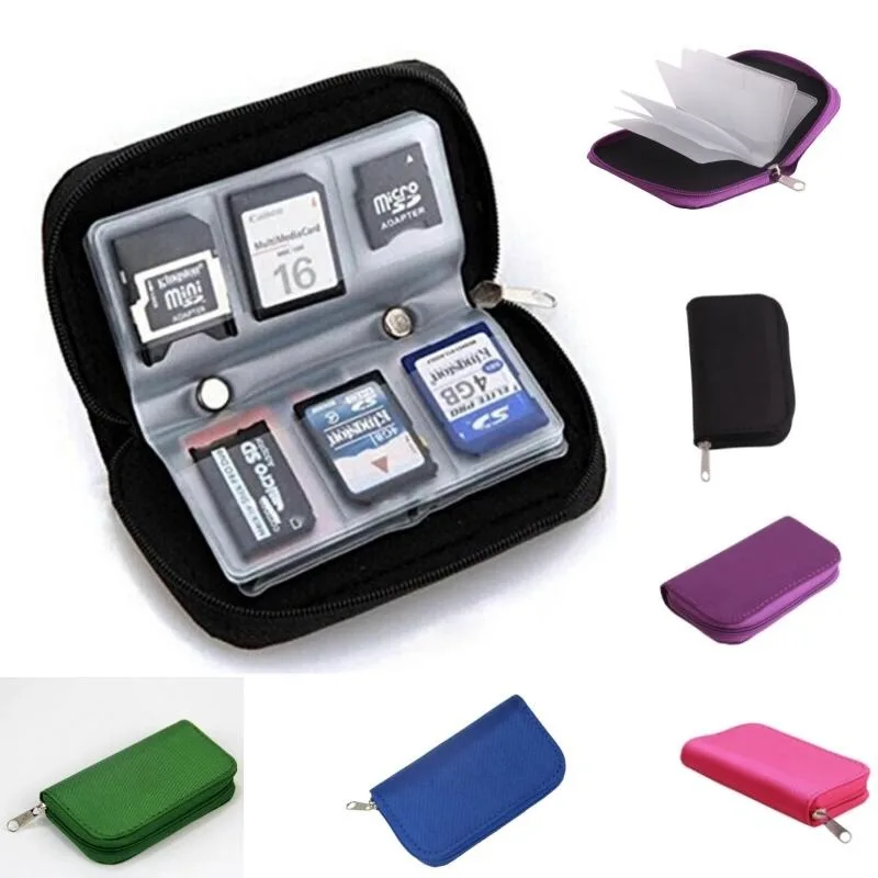 Micro SD Card Holder Wallet Zipper Pouch
