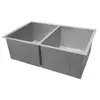 30-inch Stainless Steel Double Bowl Kitchen Sink Undermount/Flush Mount Installation Heavy Duty Sound Guard Padding Zero Radius 5