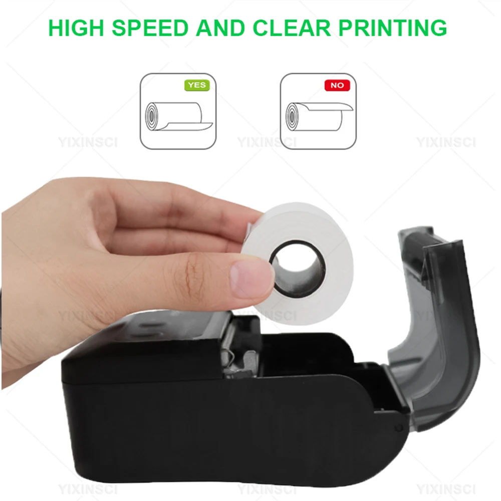 طابعة صغيرة محمولة استلام لاسلكي حراري 58 مللي متر...