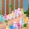 Mini Vase Multi-use Space-saving Handmade Bright-colored Resin Flower Miniature Vase Waterproof Portable Flower Vase For Garden 3