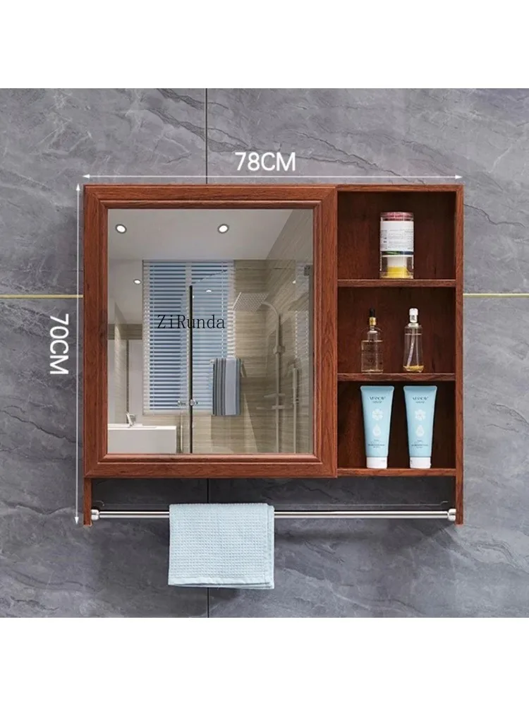 Smart Bathroom Mirror Cabinet Simple Large Capacity Toilet Narrow Mirror Cabinet Shelv Home Furniture Arredo Bagno FYBC