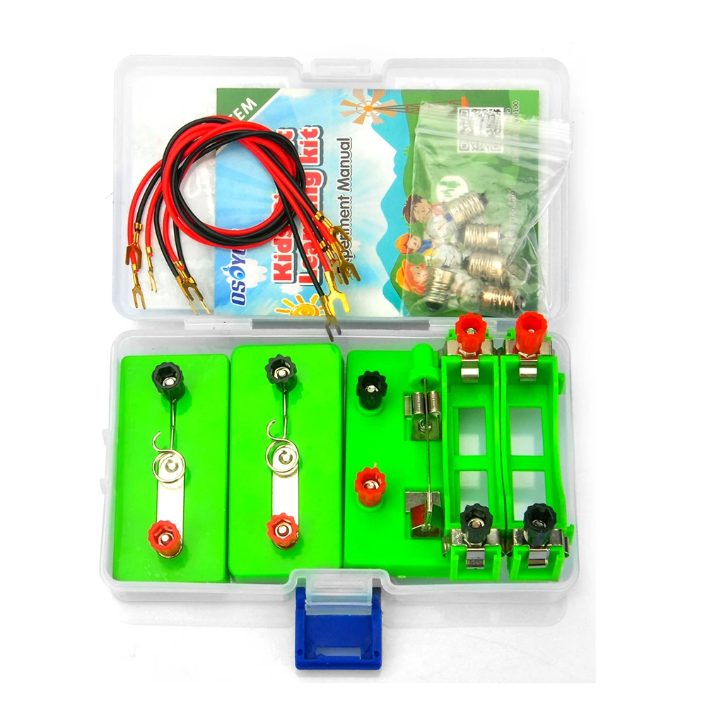 OSOYOO Kids Electricity Circuit Learning Kit for Science Study Series Circuit Parallel Circuit Physics Experiments Learning Tool