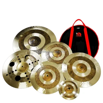 Hand-made 6 Piece B25 Platillos Gong&cymbals Drum Set Pack For Percussion Musical Instrument With Bag
