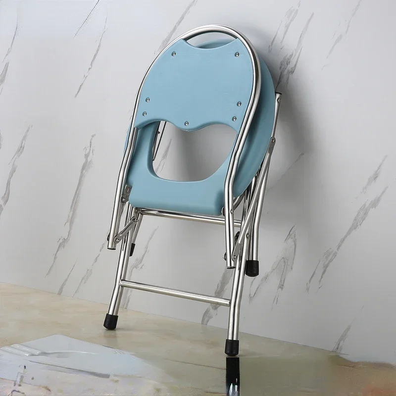 Foldable Elderly Toilet Chair  Hygienic and Movable Lavatory, Ideal for Disabled and Maternity Use, Easy to Sanitize Commode 3