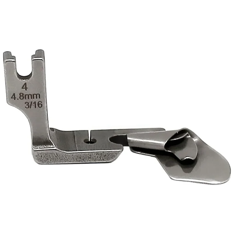 3Pc Industrial Curved Scroll Hemmer Foot Hem Pull Tube Silk Chiffon Skirt Crimping Presser Foot 1/8Inch+3/16Inch+1/4Inch