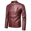 TRAF Men's Coat Men's Spring And Autumn Fashion Leather Jacket Men's 2024 New Popular Korean Version Slim Fashion Clothes 4