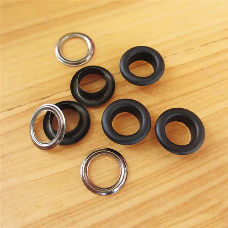 Iron Clothes Eyelet Button Set 100PCS 10mm /8mm /6mm eyelet grommet ring,eyelet grommet ring kit,grommet eyelet kit,screw back eyelets,metal eyelet buttons
